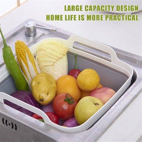 Kitchen Folding Washing Basin Convenient to Use with Drian
