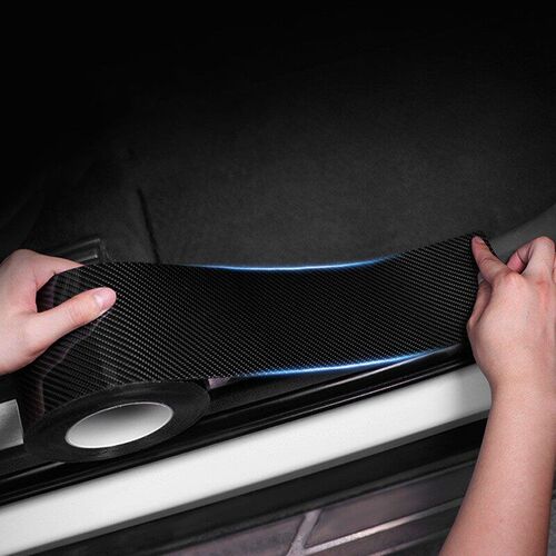 Nano Carbon Fiber Car er DIY Paste Protector Strip Auto Door