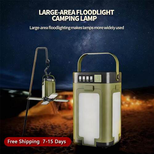 Camping Lamp Led Main Light,Foldable Hook for Emergency
