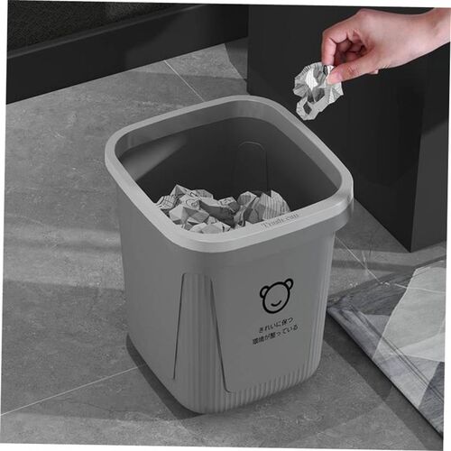 Trash can bathroom kitchen living room lidless paper basket