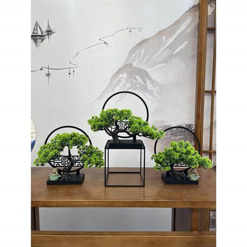 Artificial Plants Bonsai Small Tree Pot Fake Plant Flowers P