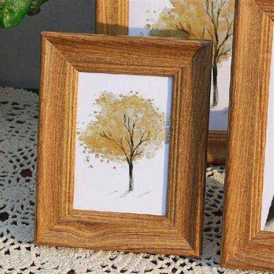 Classic Walnut Texture Picture Frame Retro Picture Frame 6