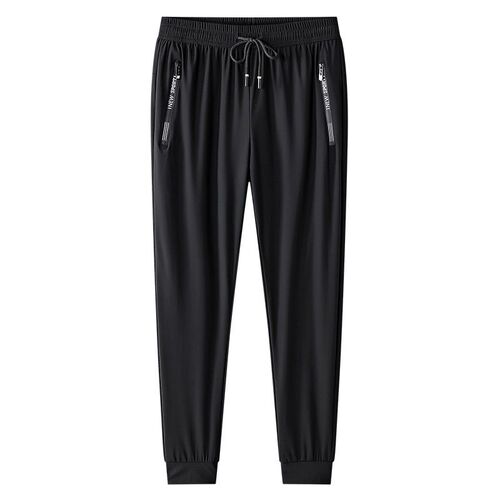 Ice Silk Mens Thin Drapey Quick-drying ol Trousers Plus Siz