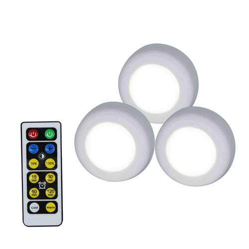 3-color Ice Hockey Lamp White Warm Infrared Remote Control D