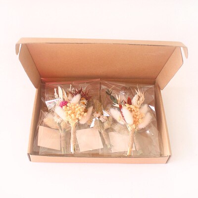 Mini Dried Flower Bouquet Holiday Gift Decoration Preserved