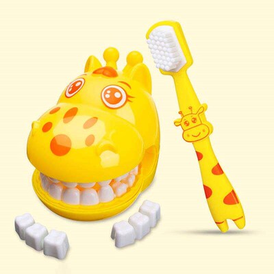 Cute Giraffe Modeling Dental Doctor Toys Role-playing Games