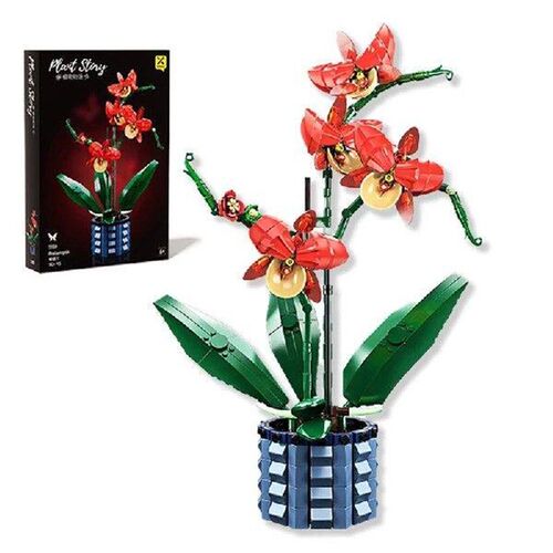 Building Bs Set Orchid Flowers Bouquet Flower Bs
