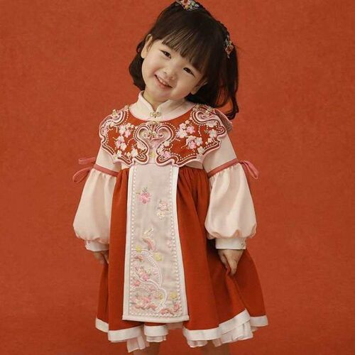 Childrens and Girls Hanfu Long-sleeved Childrens Clothes