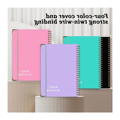 A5 undated daily hourly study planner schedule book agenda