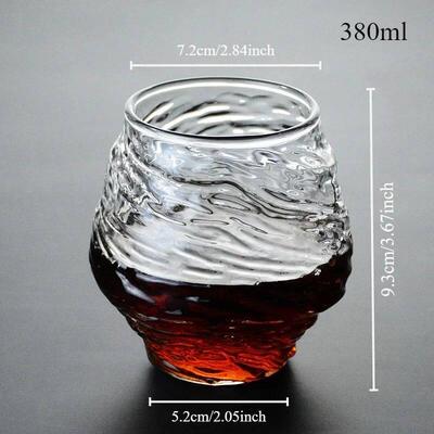 Japan 3D Mountain Whiskey Glass Glacier Old Fashioned Whisky