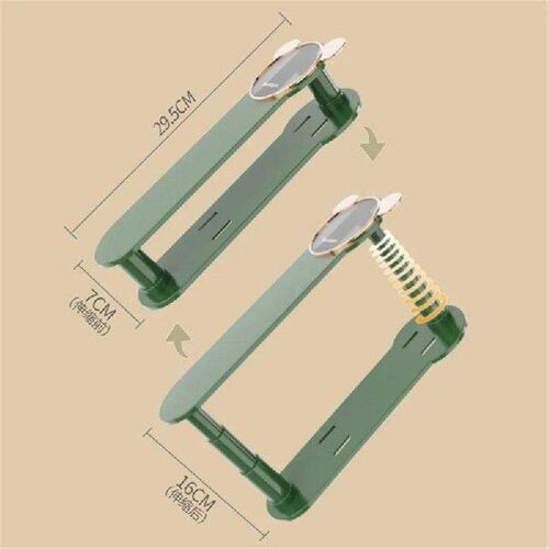 Bear Telescopic Clothes Hanger Storage Rack Non punching
