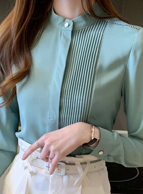 Long Sleeve Chiffon Blouse Shirt Tops Blouse Women Blusas Mu