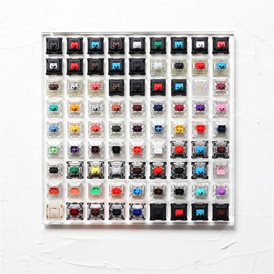 81 switch switches tester with acrylic base blank keycaps fo