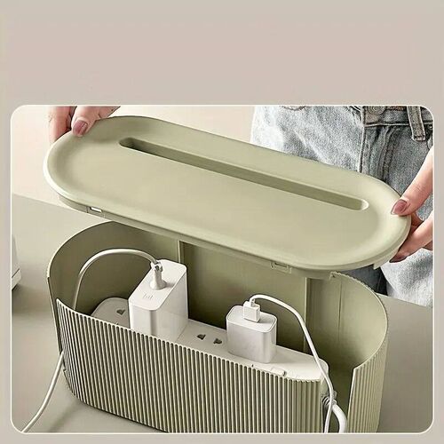 Cable Management Organizer Box for Power Strips and Cord for