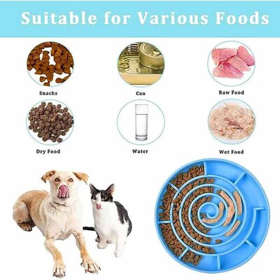Pet supplies Slow Food  Bowl Cat Anti-Knockover Anti-Slip Fo