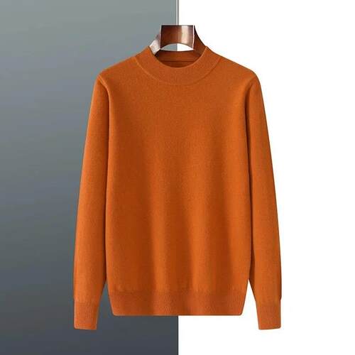Womens Plus Size 5XL Half-Neck Pullover Loose Knitwear Bott