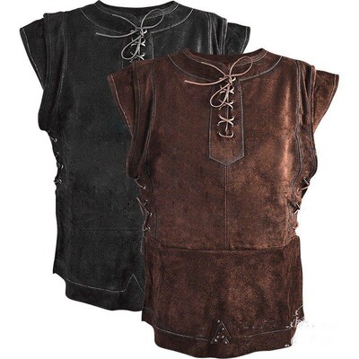 Fashion Vintage Mens Waistcoat Performance Clothing Strap D