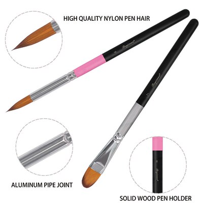 Nylon art student exam paint pen watercolor acrylic oil brus