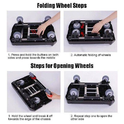 Folding Cart Heavy Duty Hand Truck Foldable Trolley