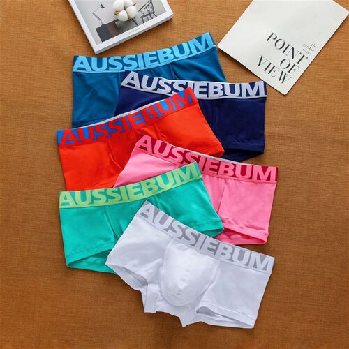 Aussiebum mens cotton underwear low waist letter tide comfo