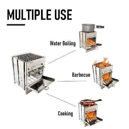 Detachable Barbecue Grill Portable Windproof Folding BBQ