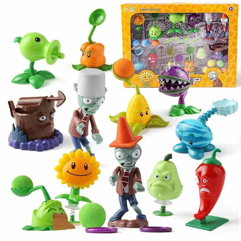 Plants vs Zombies 2 Playset Cactus Peashooter Coconut Cannon - 实物图