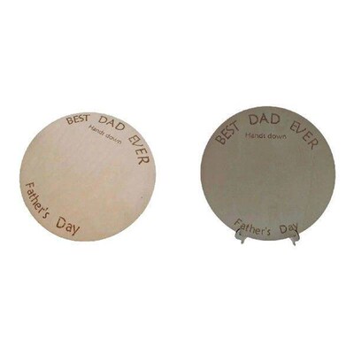 DIY Handprint Art Sign Unfinished Plaque Party Supplies