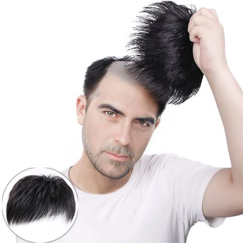 Wig Mens Short Hair Hair Inch Head Replacement Piece Simula