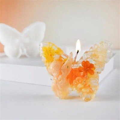 54HD 5 Pcs Silicone Mould Butterfly Molds Epoxy Resin Molds