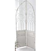 DECO做旧金属复古白色双扇装 COVENT ARCH 饰屏风