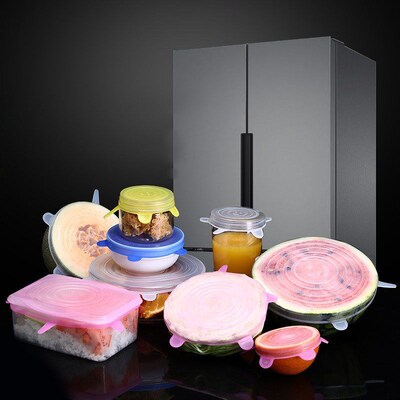 New Kitchen Accessories 6 Pcs/set Reusable Universal Silicon