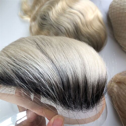Spot Real-person Hair Mens Wigs Color Replacement 1bt60 Nor