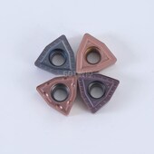 U钻刀片快速钻头暴力钻通用钢件数控刀粒WCMX0308 0208桃型刀