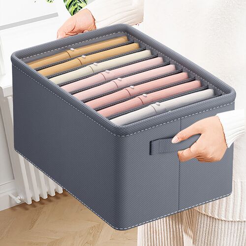 Clothes Organizer Jeans Storage Box Organizer Box Wardrobe C