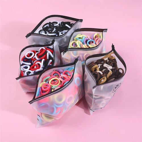 50PCS/Set Girls Basic Hair Bands 2cm Simple Solid Colors Ela