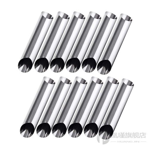 20Pcs Cream Horn Molds Stainless Steel Cannoli Tubes Pastry