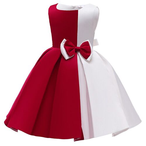 Baby Girls Flower Striped Dress For Girls Floral Wedding Par