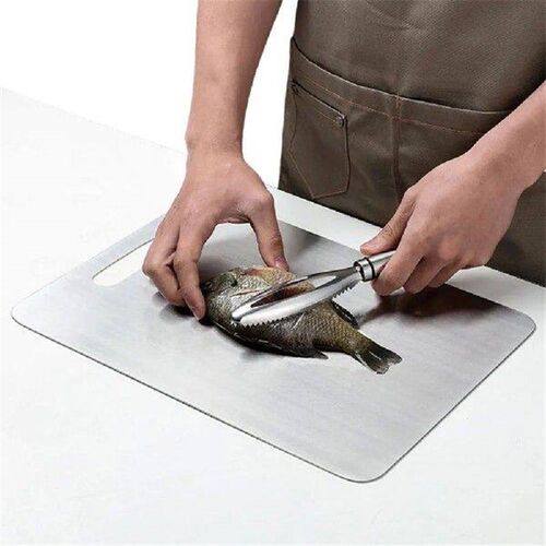 Stainless Steel Chopping Board Double Sided Kneading Dough