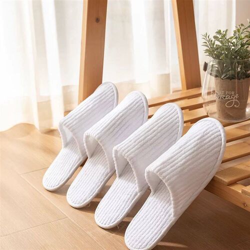 Unisex Disposable Slippers Fabric Non-Slip Hotel Slippers