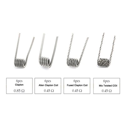 Organic Cotton Prebuilt Coil Kit Vape Cotton Twisted Alien C