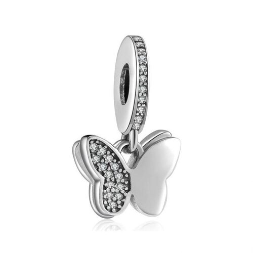 Neastamor New Sparkling Butterflies Charms Beads Fit Origina