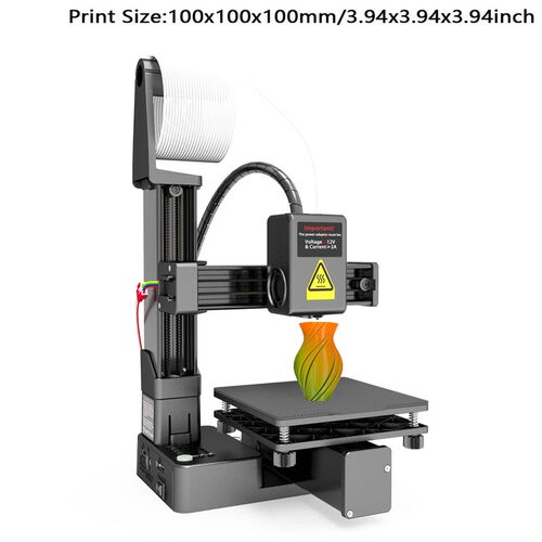 Entry Level Mini 3D Printer 100x100x100mm for Student & DIY,