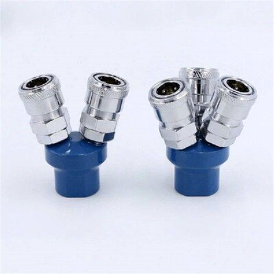 2/3 Way Multi Hose Coupler Fitting Pneumatic Tools Home