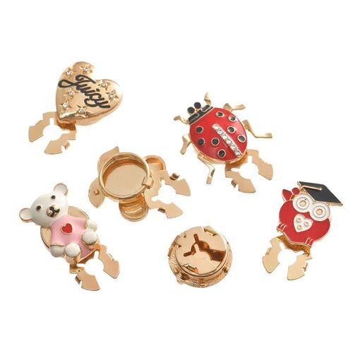 Cute Cartoon Alloy Cufflinks for Women Rhinestone Bee Insect