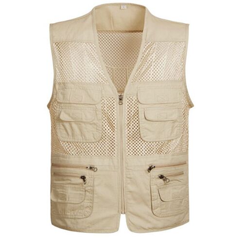 Mesh Overalls Vest Mens Vest Thin Fishing Father tton Middl