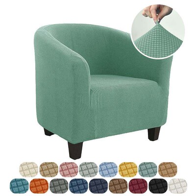 Club Chair ver Sretch Tub Chair Slipver Solid Color Sofa ver