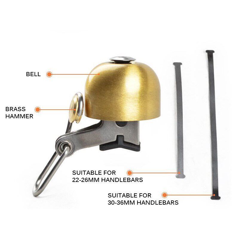 Handlebar Bicycle Bell Retro Cycle Push Bike Metal Bell Ring