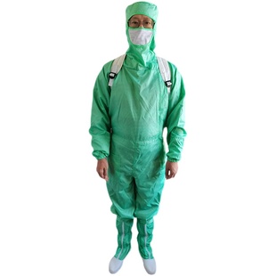 百级网格无尘服连体净化服全身男女防尘衣斜拉侧拉式防静电工作服