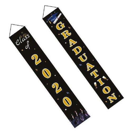 Graduation Decoration Couplets Banner Front Door Curtain