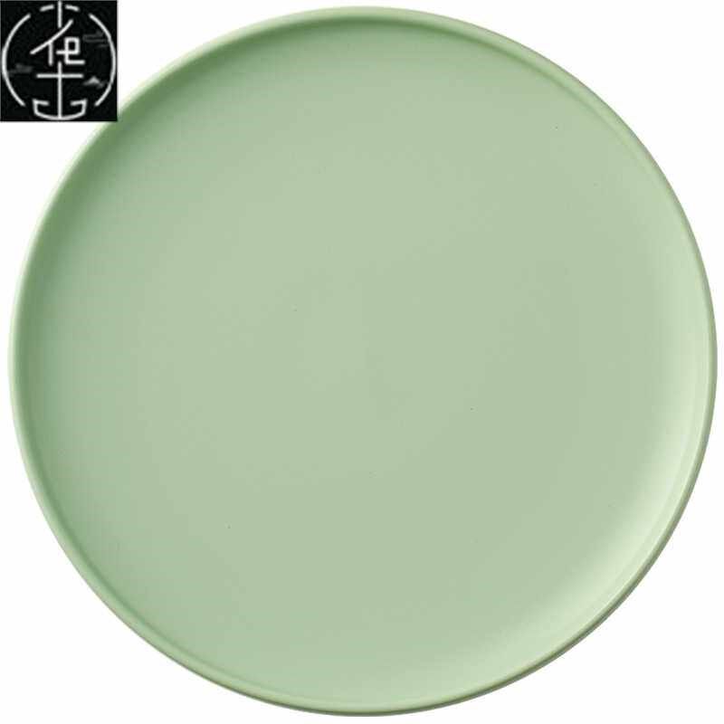 Ceramic dinner plate Round pizza plate Breakfast salad plate